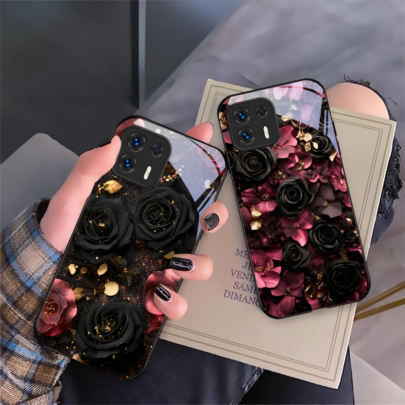 Phone Cases Red - Лепестки цветов винно-красного цвета для Motorola