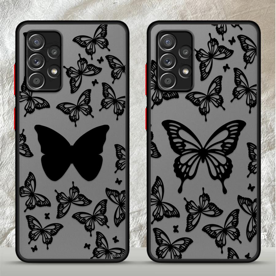 Phone Cases A14 Samsung - Черный чехол-бабочка для Samsung Galaxy A52S