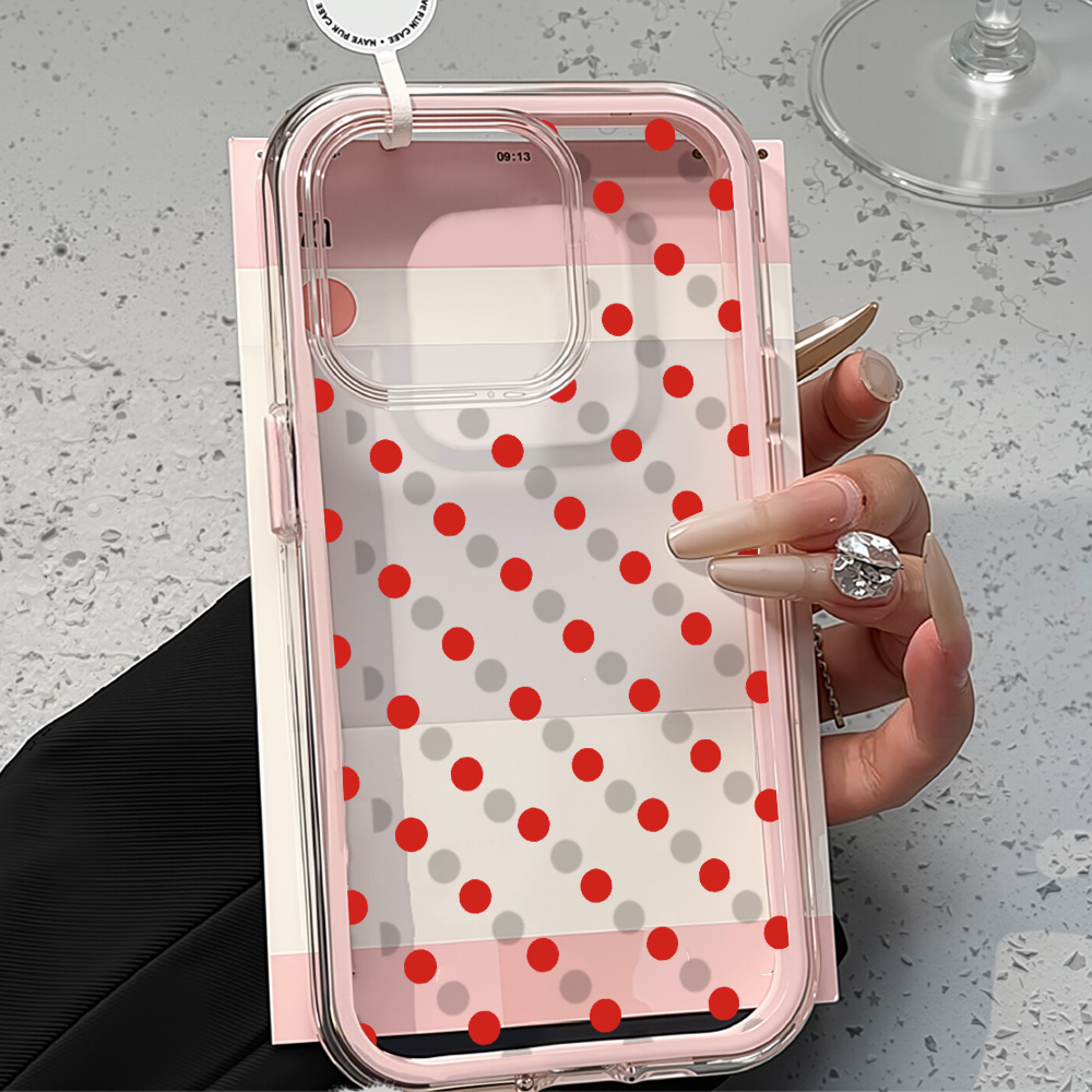 Phone Cases Red - Прозрачный чехол 2-в-1 с защитой от