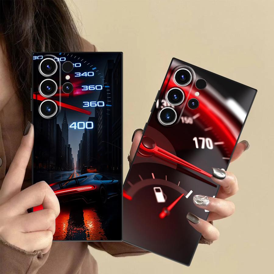 Phone Cases Red - Красный чехол-накладка с дизайном автомобильного приборного