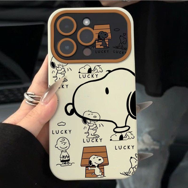 Phone Cases Japanese - Новый милый аниме-чехол Snoopy из мягкого