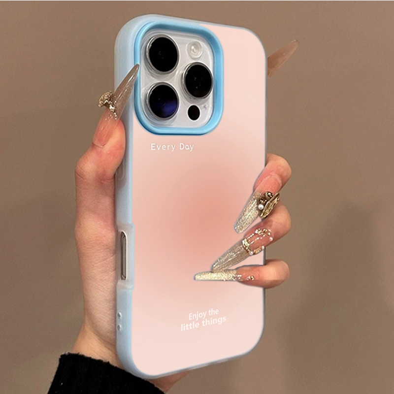 Розовый чехол с градиентным уз – обзор и цена Gradient Color Case
