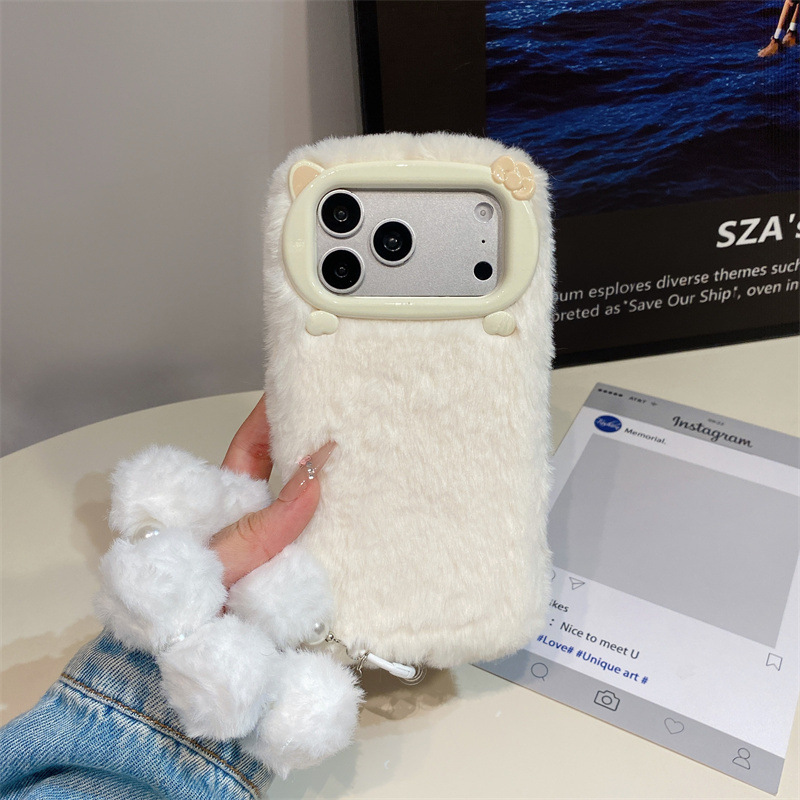 Роскошный однотонный плюшевый  – обзор и цена Phone Cases Iphone 17 Pro