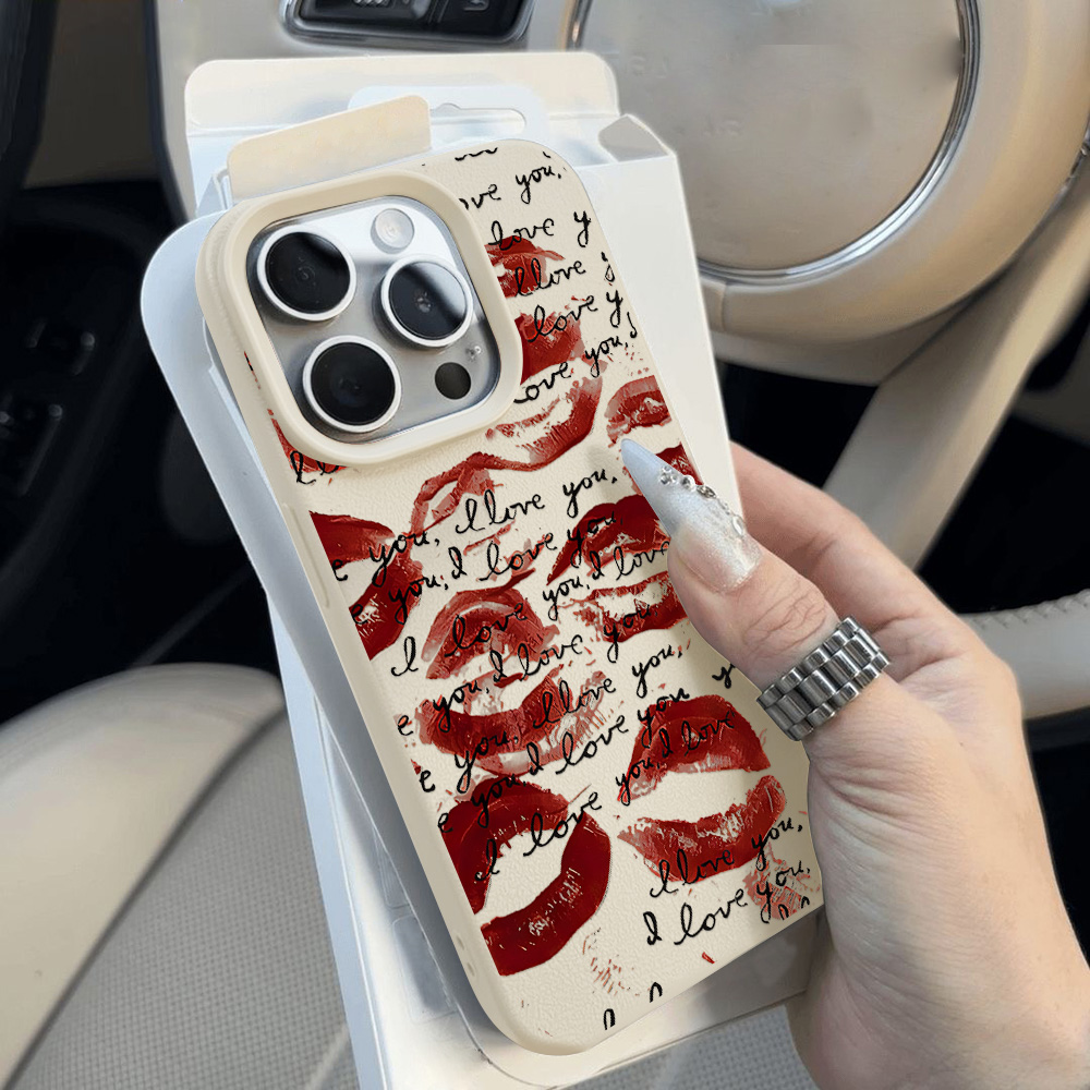 Ярко-красный кожаный чехол для – обзор и цена Phone Cases Red