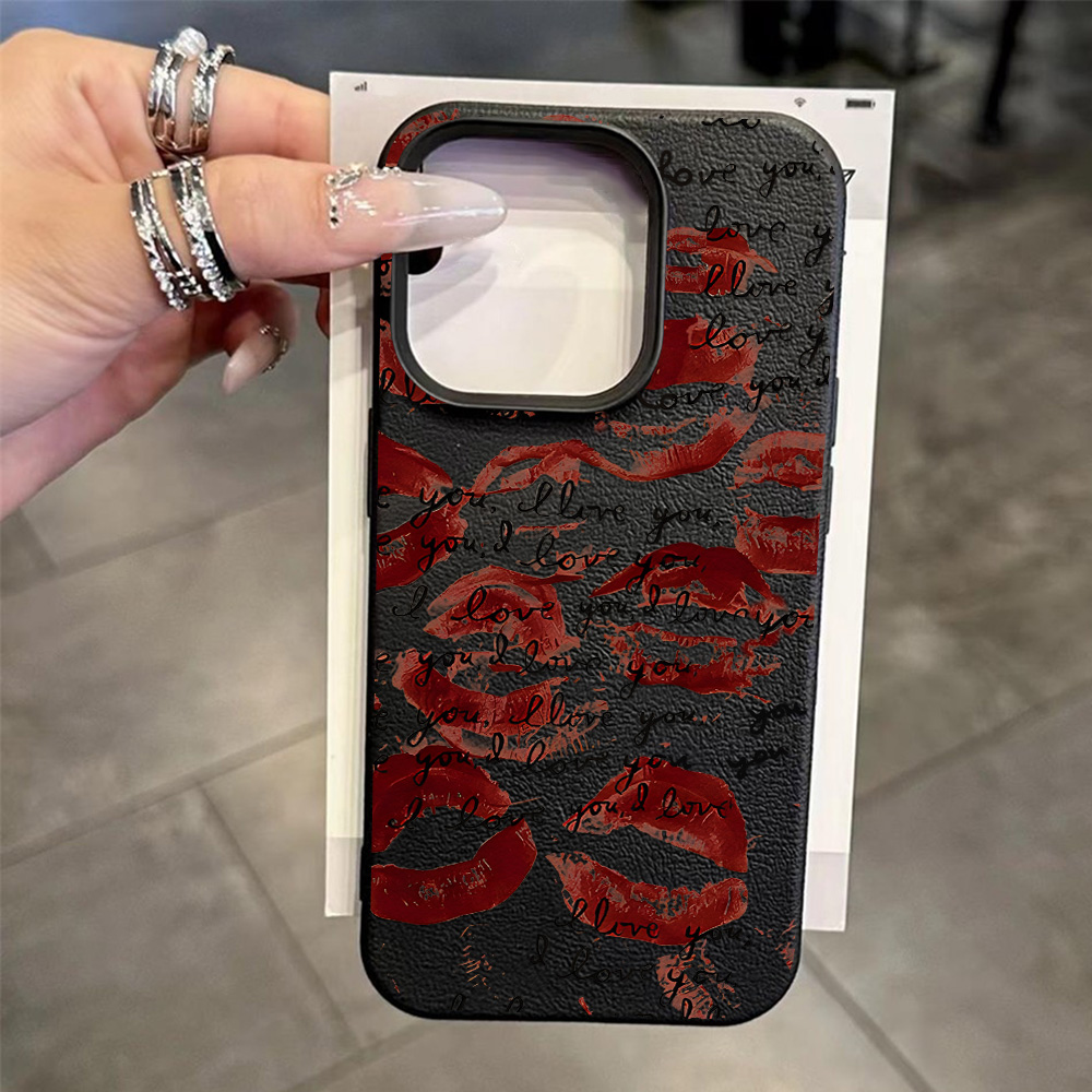 Ярко-красный кожаный чехол для – обзор и цена Phone Cases Red